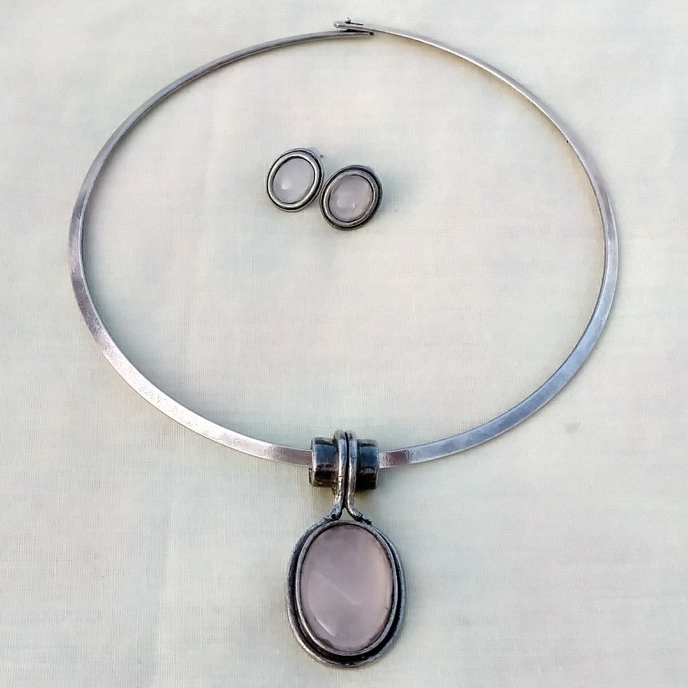 Custom Made Vintage Necklace & Earring Set